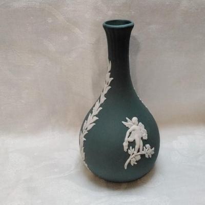 Wedgwood Grey Jasperware bud vase