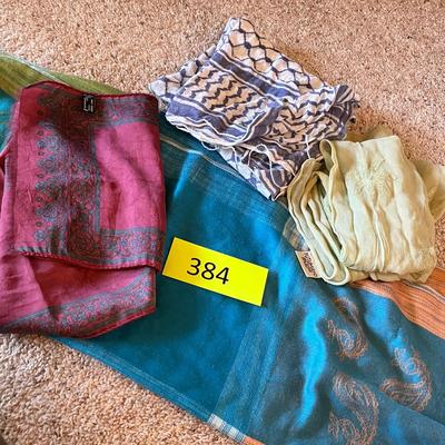 Lot of scarves and other