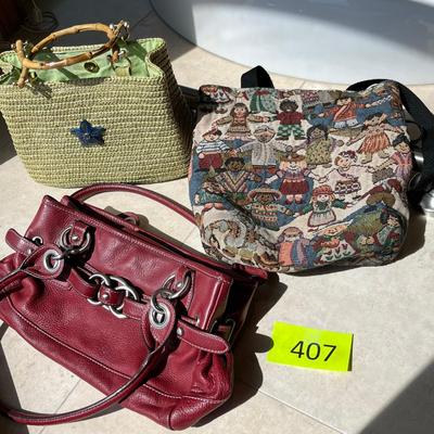 Lot of 3 purses