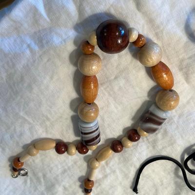 Lot of necklaces.