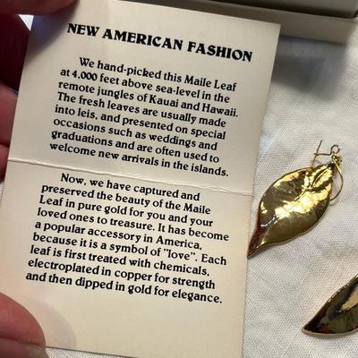 Maile Leaf Earrings