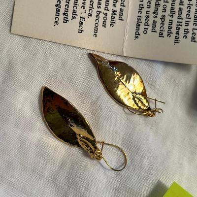 Maile Leaf Earrings