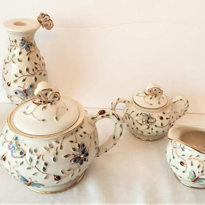 Lot #101  LENOX Summer Enchantment Tea Set