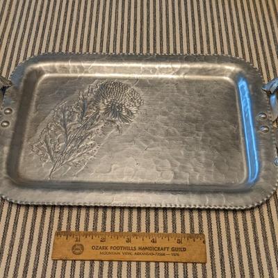 VTG Continental Silverlook 735 Hand Wrought Aluminum Serving Tray