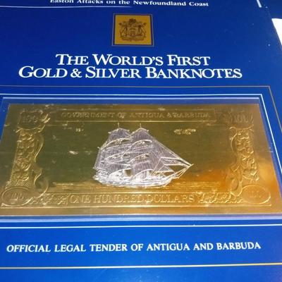 GOLD & SILVER BANKNOTES OF ANTIGUA AND BARBUDA