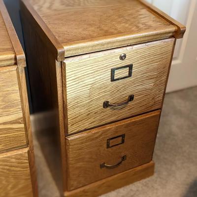 Wooden 2 Drawer File Cabinet