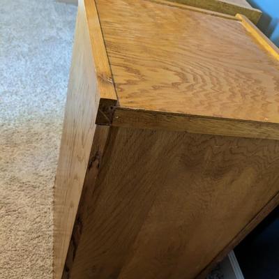 Wooden 2 Drawer File Cabinet