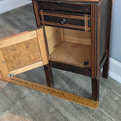 Cute Antique Sewing Cabinet/End Table