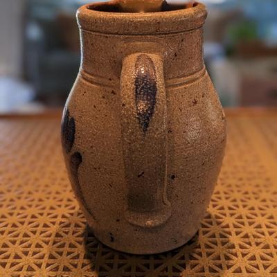 Handmade Rowe Pottery Works Cobalt Blue Pitcher