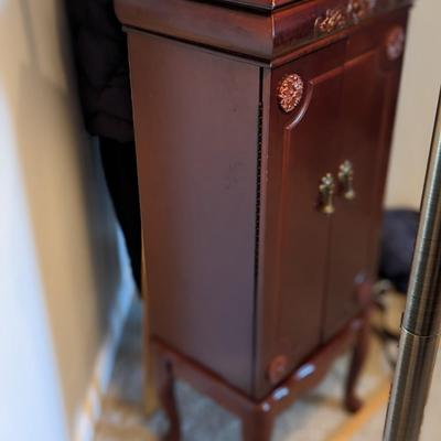 Nice Redwood Jewelry Cabinet