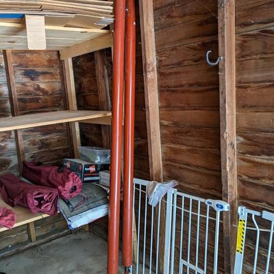 2, 4" Red Adjustable Steel Columns