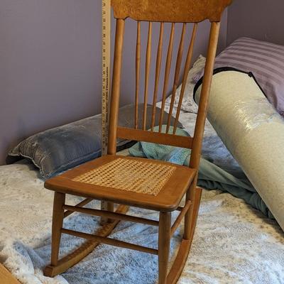Beautiful, Well Caned Small Rocker