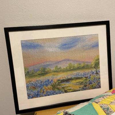 Print of Texas bluebonnet painting