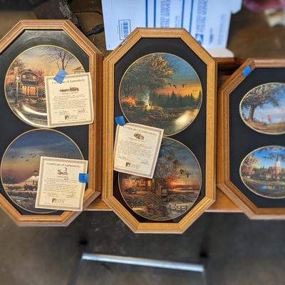 Set of 6 Terry Redlin Plates