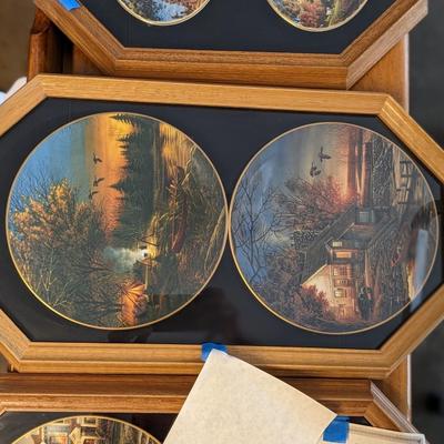 Set of 6 Terry Redlin Plates