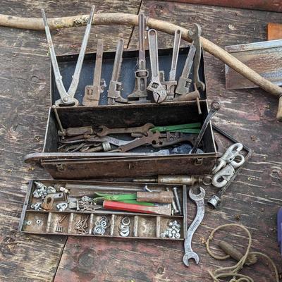 Vintage Tool Box Full of Goodies