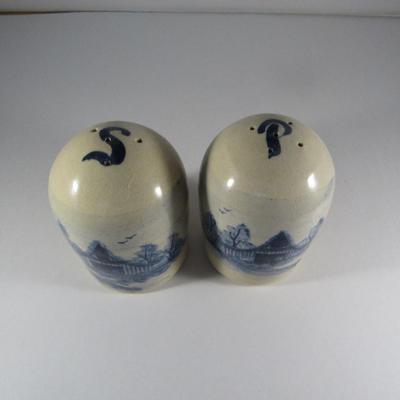 Hand Decorated Pottery Salt & Pepper Shakers Made by Paul Storie Pottery Marshall, TX