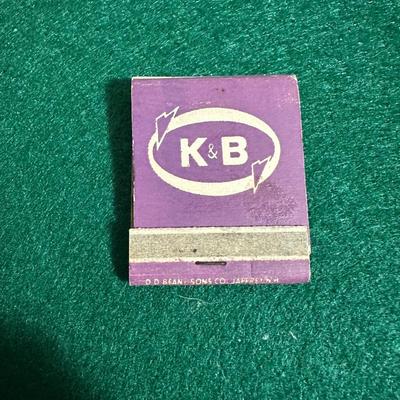 K&B / sunbeam bread matchbook