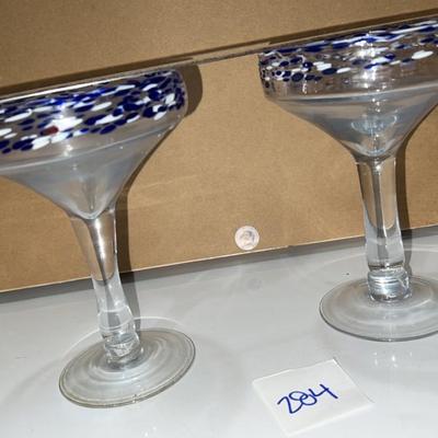set of 2 martini glasses