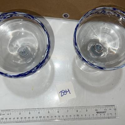 set of 2 martini glasses
