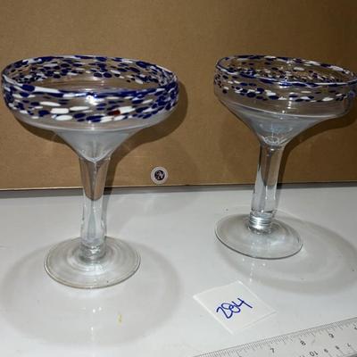 set of 2 martini glasses