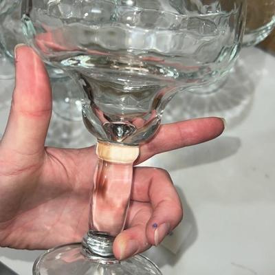 set of 6 martini glasses