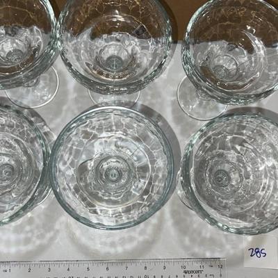 set of 6 martini glasses