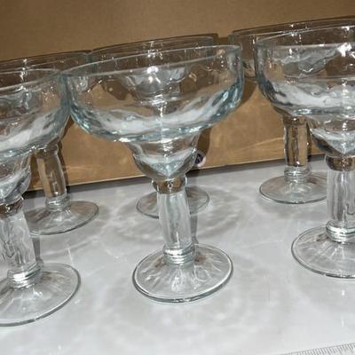 set of 6 martini glasses
