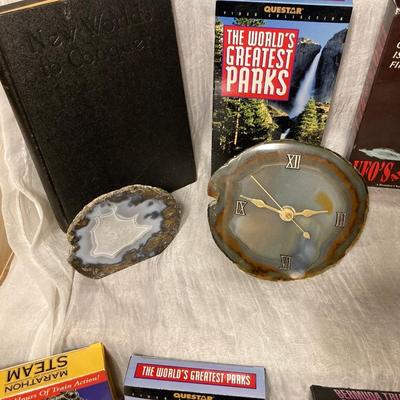 1929 â€œWORLD TO CONQUERâ€ BOOK IN EXCELLENT CONDITION, GEOLOGICAL GOODIES AND SOME INTERESTING EDUCATIONAL MOVIES!