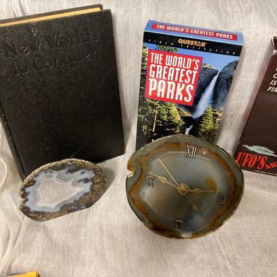 1929 â€œWORLD TO CONQUERâ€ BOOK IN EXCELLENT CONDITION, GEOLOGICAL GOODIES AND SOME INTERESTING EDUCATIONAL MOVIES!