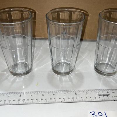 set of 3 cute tall glasses