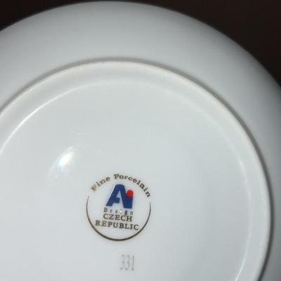 fine porcelain tea set (incomplete) from czech republic)