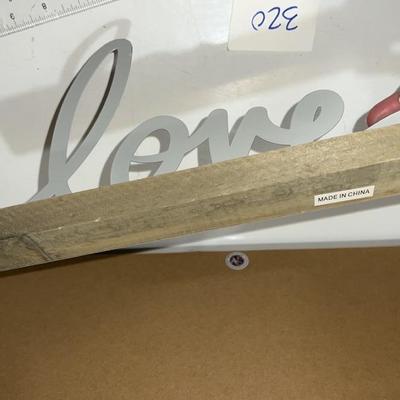home decor "love" sign