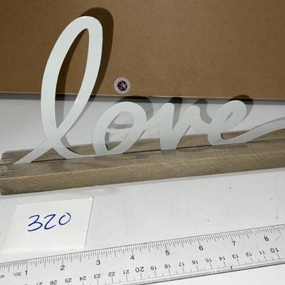 home decor "love" sign