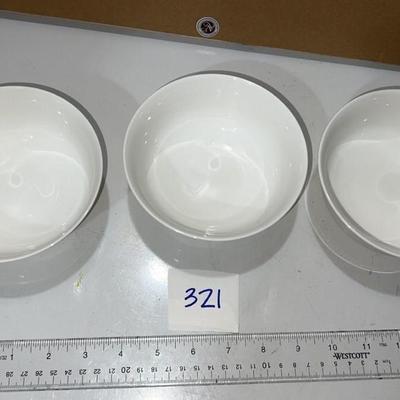 fine bone china set of 3 bowls