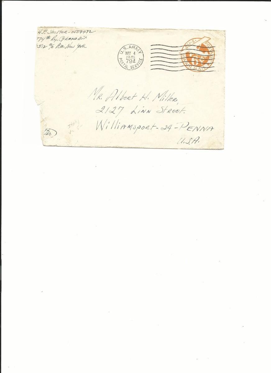 U.S. Army Postal Service - First Day Cover - 1945 | EstateSales.org
