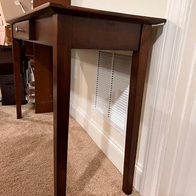 Rochester Console Hall Table with Drawer Walnut Finish