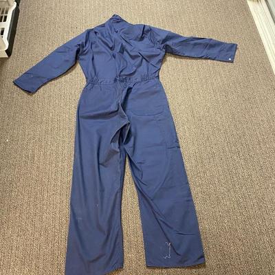 Vintage Navy Blue Mechanic Handyman Jumpsuit Coverall Sears Work Leisure 40R