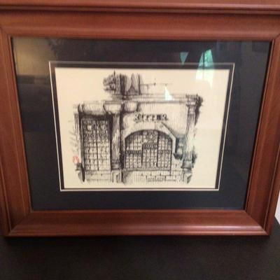 278 Hotel Ritter Framed Sketch