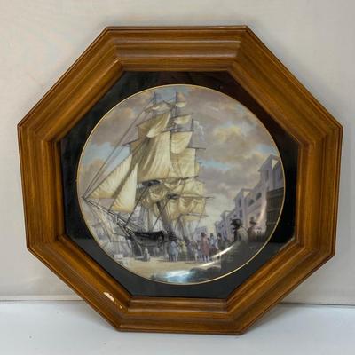 The Great Clipper Ships Plate Collection Oriental in Octagon Frame