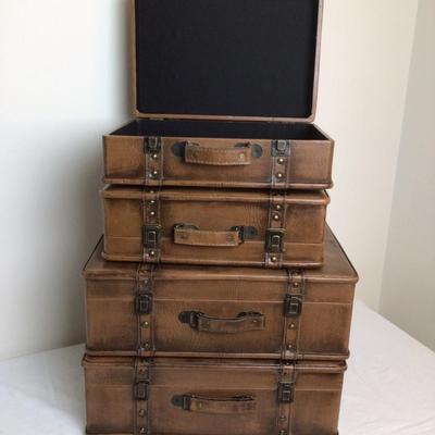 225 Luggage Rack & Decorative Storage Suitcases