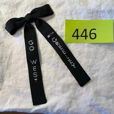 Vintage Go West With Greeley Bow Tie