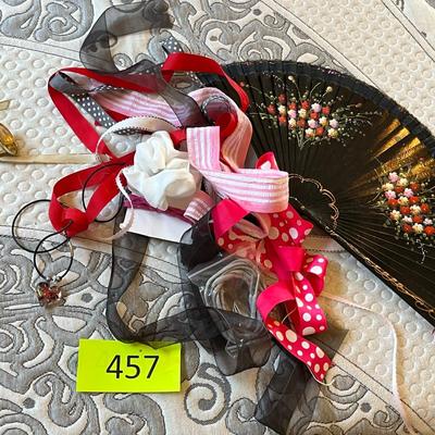 Lot of ribbon & fans