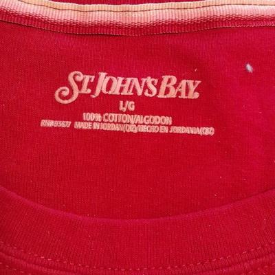 Women's short sleeve Size L and XL tops St. John's Bay, Anvil