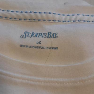 Women's short sleeve Size L and XL tops St. John's Bay, Anvil