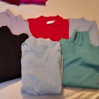 Women's turtleneck and collared shirts size L and XL Pendleton, Chico's, Croft & Borrow, Alfred Dunner and more