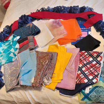 Silk fashion scarves, and Knitted scarves