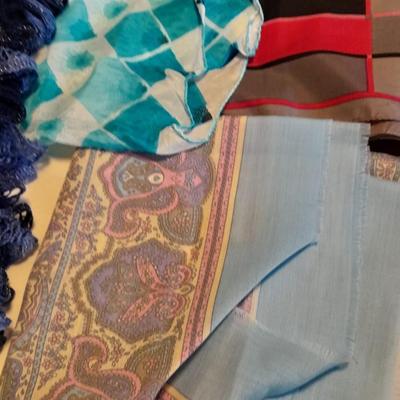 Silk fashion scarves, and Knitted scarves