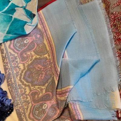 Silk fashion scarves, and Knitted scarves