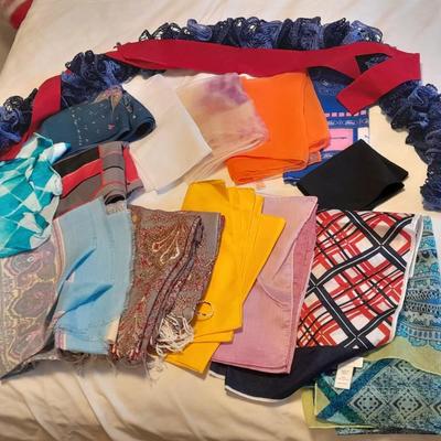 Silk fashion scarves, and Knitted scarves